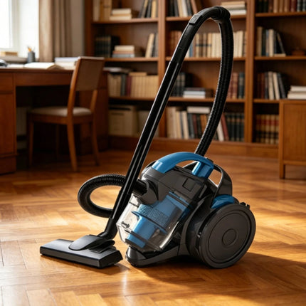 Corded Canister Vacuum Cleaner Transparent Dust Bin Bagless Canister Vacuum Long Flexible Hose Extension Tubes