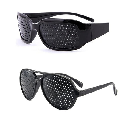 Men And Women Improving Vision Anti Myopia Astigmatism Glasses With Holes For Correcting Fatigue Pinhole Glasses