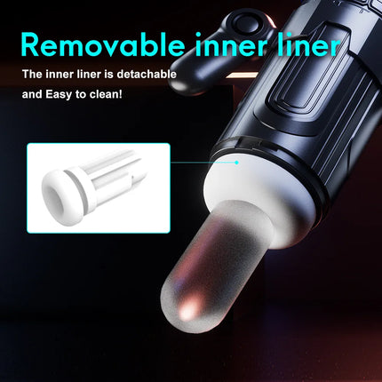 Automatic Male Masturbator Vagina Masturbation Pocket Pussy 7 Sucking & 7 Thrusting & 7 Vibrating Penis Pump Sex Toys for Men