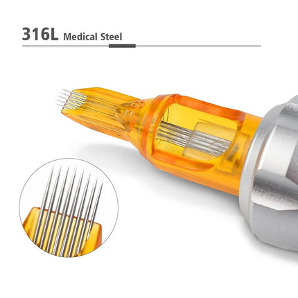 5/10 PCS Tattoo Needle Permanent Makeup Cartridge Needles Tip Replacement For  MTS Tattoo Machine Kit Eyebrow RL/RS/RM/M1