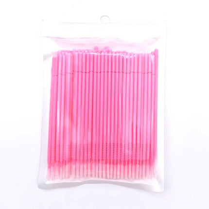 Disposable Long Head Lashes Micro Brushes Eyelashes Mascara Swab Lash Extension Tools Micro Applicator Wands