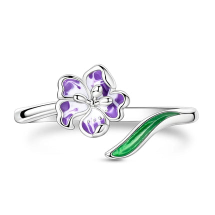 Adjustable Rings 925 Sterling Silver Mermaid Wing Dragon Sunflower Tulip Open Rings For Women Female Original Engagement Jewelry
