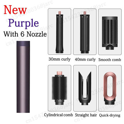 SenCiciMen X19 Hair Styler Curling Iron Hot Air Brush Curling Barrel Hair Dryer Salon Professional Curly Straight Hair Styler