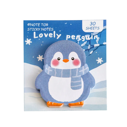 Ins Cartoon Cute Animal Sticky Note Student Special-shaped Penguin Note Book Can Paste Messages and Notes N Times Memo Pad