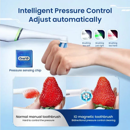 Oral B iO3 Electric Toothbrush iO Series 3 Cleaning Modes for Dental Care Replacement Toothbrush Heads Teeth Brush
