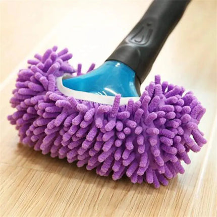 2pcs Dust Cleaner Grazing Slippers House Bathroom Floor Cleaning Mop Slipper Lazy Shoes Cover Chenille Duster Cloth