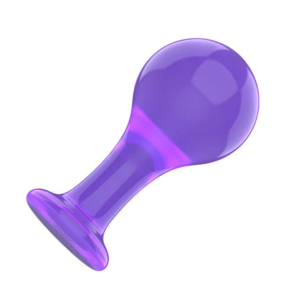 Black Smooth Butt Plug with Flared Base Prostate Massager for Men And Women Beginner Anal Training Toy