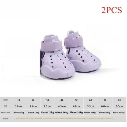 Pet dog outdoor breathable sandals mesh shoes teddy running hole dog shoes pet shoes easy to wear