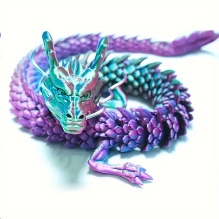 Chinese Dragon Surprise Egg Toy, 3D Movable Joint Dragon Model, Mini Desktop Decoration, Unique Art Craft Gift for Adults & Kids