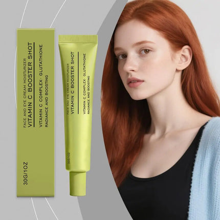 Vitamin C Booster Shot Face Cream With Glutathione And Niacinamide For Dark Spot Care,Improves Fine Lines,Korean Glass Skin Care