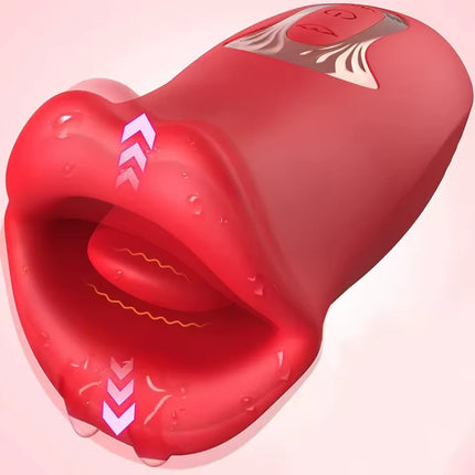 Powerful Licking Vibrator for Woman Tongue Sucking Clitoris Stimulator G Spot Sucker Oral Nipples Massager Sex Toys for Adult