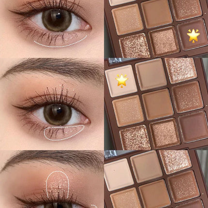 Nine square eyeshadow palette is a must-have for reducing swelling making it easy to apply color and long lasting makeup