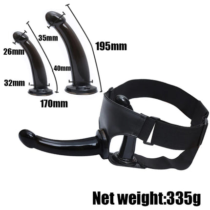 Soft Lesbian Strapon Harness Double Dildo Silicone Strap on Cock Realistic Penis Adult Sex Toys for Woman Intimate Products