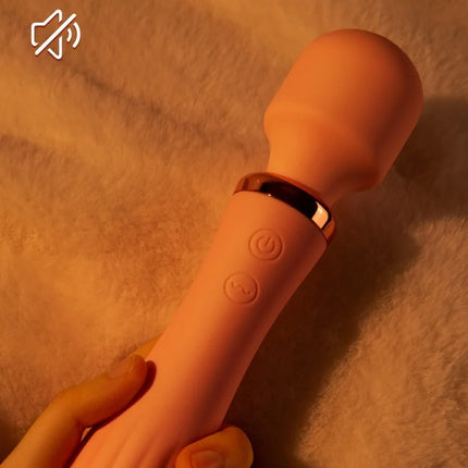 Heated AV G Spot Vibrating Wand Female Adult Pleasure Toy Waterproof Rechargeable Personal Massager for Intimate Use