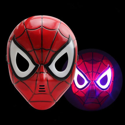 New Movie Avengers Marvel Hulk Action Figure PVC LED Light Spiderman Hulk Mask Gloves Collection Decoration Kids Toys Gift