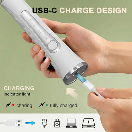 Electric double stick egg beater, milk frother, 3-speed rechargeable milk coffee mixer, handheld kitchen tool, cream frother