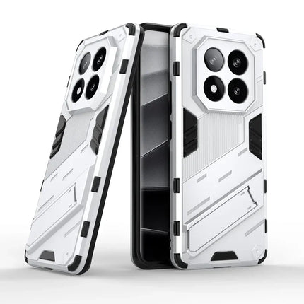2IN1 Hybrid Armor Magnetic Hard Phone Case For Xiaomi Redmi Note 15 14 Pro Plus 4G 5G Shockproof Matte Bracket Protective Cover