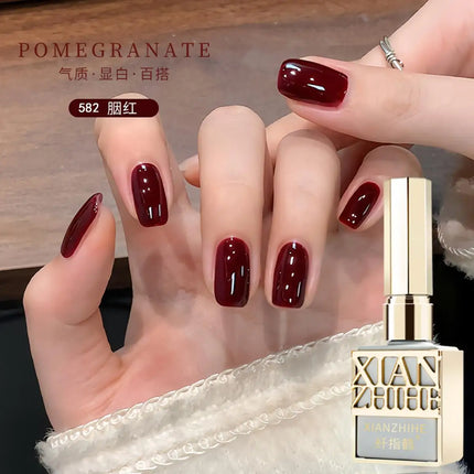 Autumn Winter Chocolate Brown Nail Polish Gel Maillard Caramel Color Gel Nail Supplies for Professional Nail Art DIY Nail Salon