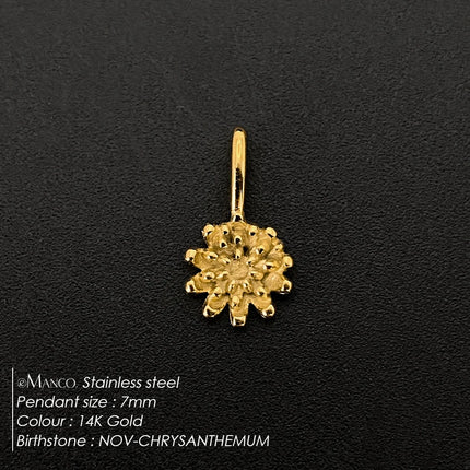 eManco Gold Color Stainless Steel Diverse Flower Charms Natural Style for DIY Jewelry  Everyday Use Factory Direct Sales