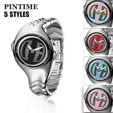 Y2K Digital Men's Watch Twisted Technology Dual-Display Vintage-Futuristic Style Timepiece Unique Metal Men's Quartz Wristwatch