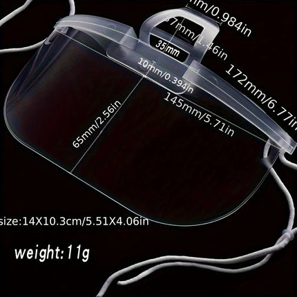 10 pcs anti-fog mask, put saliva Transparent hygiene and safety mask, restaurant catering, beauty store, waiter special.