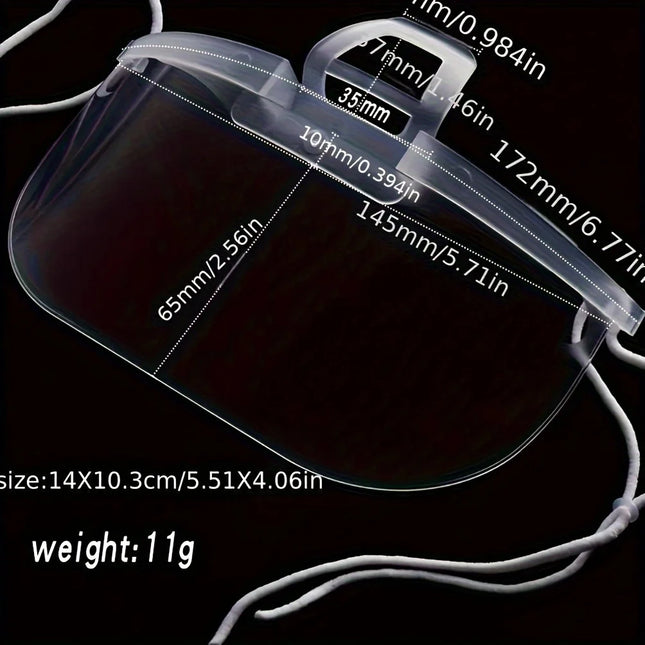 10 pcs anti-fog mask, put saliva Transparent hygiene and safety mask, restaurant catering, beauty store, waiter special.