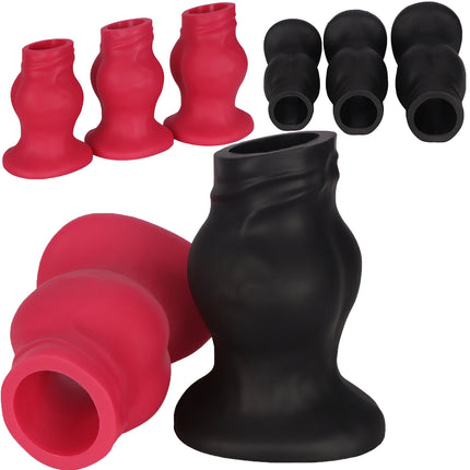 Huge Male Hollow Anal Butt Plug Suction Cup Big Butt Plug Dilator Training Expansion Large Anal Plug Adult Sex Toys For Gay Men
