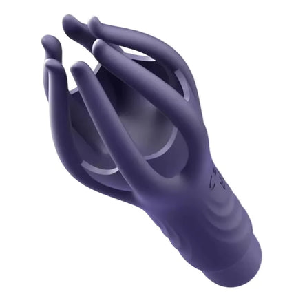 Powerful Vibrating Glans Trainer for Men Masturbator Penis G Spot Soft Fingertip Prolong Endurance Massage Vibrator Erotic Toys- VIBRATEUR