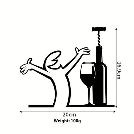 Line Figure Modern Metal Poster For Living Room Bedroom Switch Sticker Easy Hang Installation
