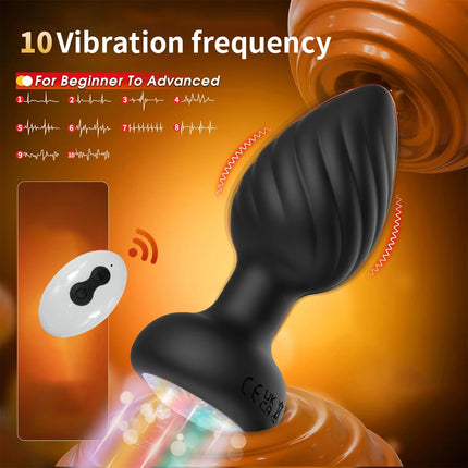 APP Wireless Remote Vibrating Butt Plug Anal Vibrator Sex Toys for Women Ass Dildo Prostate Masturbation Massager Men and Couple