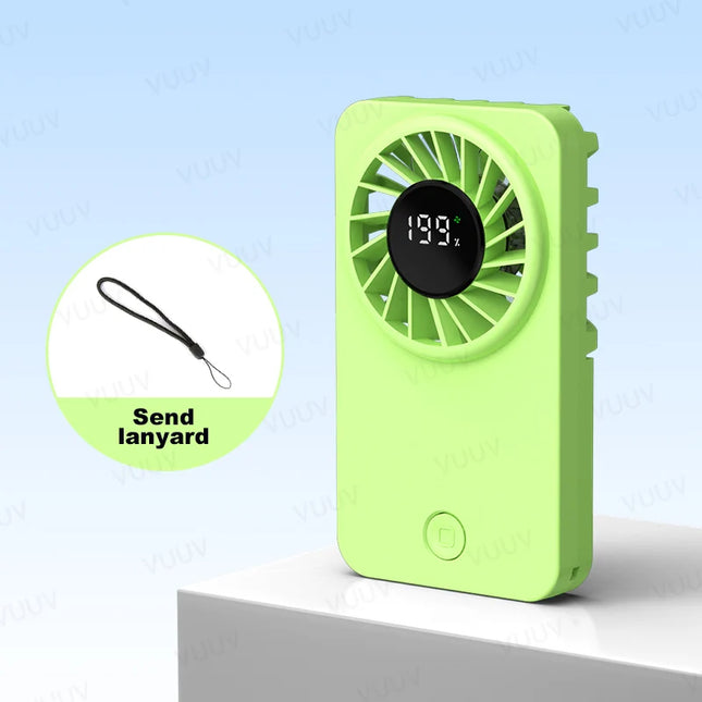 VUUV Small Fan Refrigeration Air Conditioner Portable Silent High-speed High Wind Power USB Charging Fan Handheld