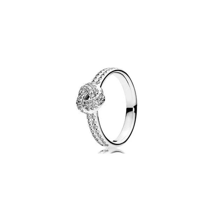 2025 New 925 Sterling Silver Shiny Classic Square Crown Heart-shaped Ring Exquisite Luxury Charm Jewelry Holiday Surprise Gifts