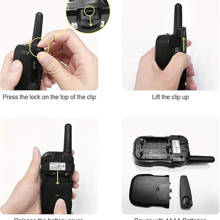 2 Pack Kids Walkie Talkies with Flashlight & LCD Screen, 3 Miles Long Range, Perfect for Outdoor Adventures, Camping and Hiking