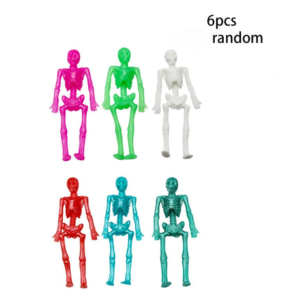 TPR Soft Rubber Stretch Skeleton Halloween Trick Toy