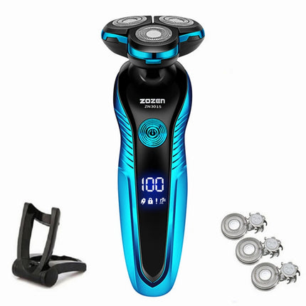 ZOZEN Rotary Electric Shaver Rechargeable Electric Razor Shaving Machine for Men Beard Trimmer Waterproof Wet-Dry Use ZN3015