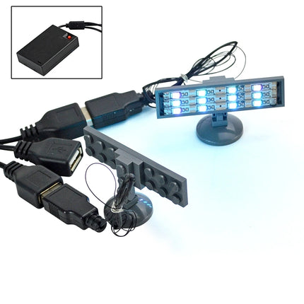1Pcs LED Colorful Searchlight Spotlight USB High-Tech Street City Series Bricks Light Building Blocks Compatible Leduo  Toys