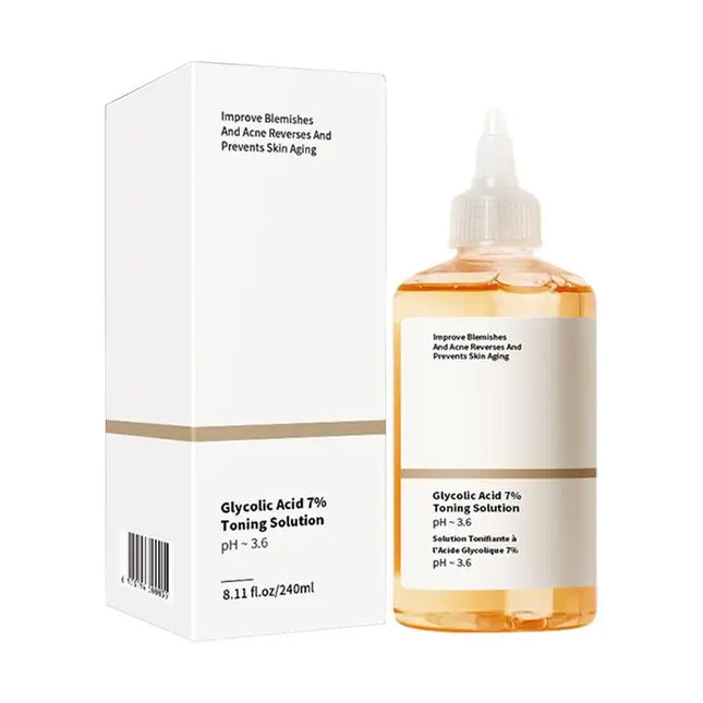 Remove Acne Fade Acne Glycolic Acid 7% Toner Removing Closed Comedones Moisturizing Skin Prevents Skin Aging Fruit Acid Essence