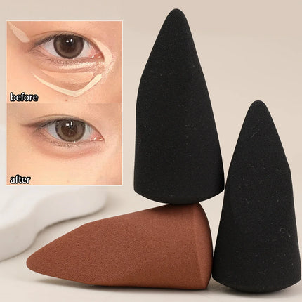 Soft Makeup Sponges Powder Puffs Conical and Cut Surface Foundation Contour Sponges Face Wash Cosmetic Eggs Lasting Makeup Tools