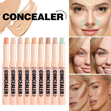 Orange Green Contour Concealer Stick Waterproof Matte Concealer Full Cover Acne Dark Circles Nude Foundation Makeup Corrector