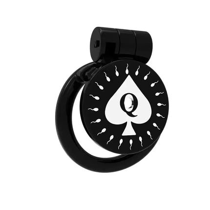 New Clear Spade-Q Chastity Cage Flat CB Penis Lock SM To Prevent Escape Devices Abstinence Cock Ring Sex Toys for Man Gays18+