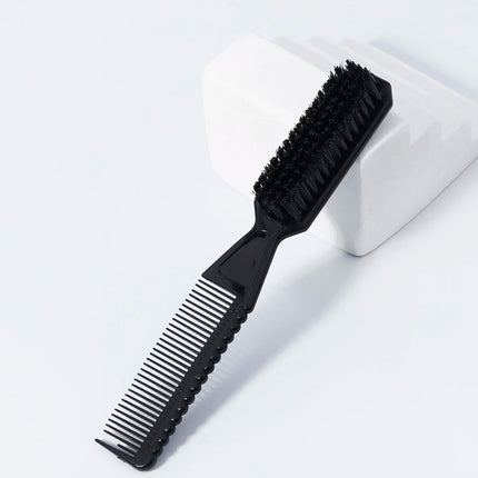1 piece of new double-sided professional barber neck brush comb shaving salon carving cleaning brush Special for real hair wigs
