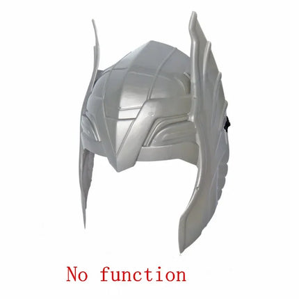 Movie The Avengers Alliance LED Glowing And Sounding Thor's Hammer Light Mask Thor Action Figures Cosplay Kids Halloween Gift