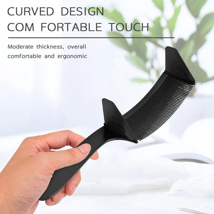 Barber Cuts Hair with A Curved Comb A Flat Top Haircut A Curved Positioning Comb and A Styling Tool，Special for Real Hair Wigs