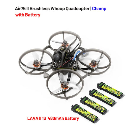 BETAFPV Air75II Brushless Whoop Quadcopter Racing Freestyle Drone ELRS 2.4G Matrix 1S 5IN1 II FC 5.8G 25mw~400mw VTX C03 Camera