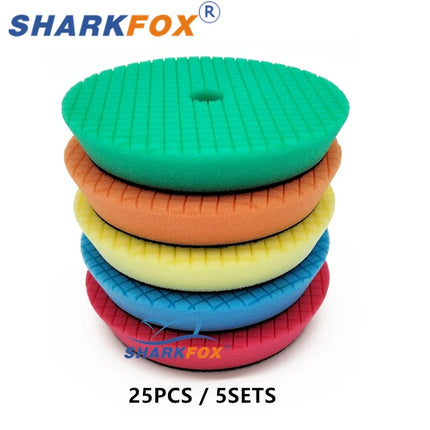 Sharkfox 5 (125mm)/6 Inches (150mm) Polishing Pad Detailing Buffing Polishing Wheel Polishing Glossy Pad Polisher Disc Gloss