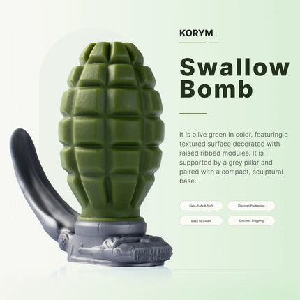 KORYM Hand Grenade-style Anal Plug Sex Adult Toys for Men and Women Pure Silicone Anal Expansion Toys Butt Plug with Protrusions