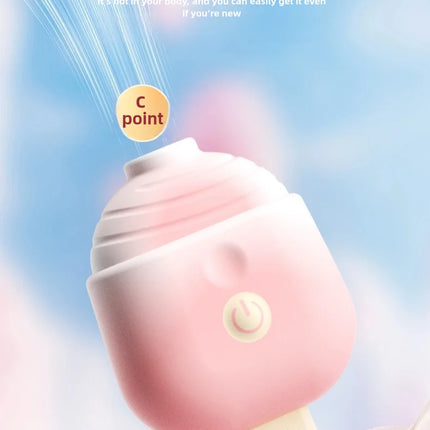Ice cream portable vibrating sucking masturbation massager clitoris nipple vibrating sucking stimulator sex toys adult products