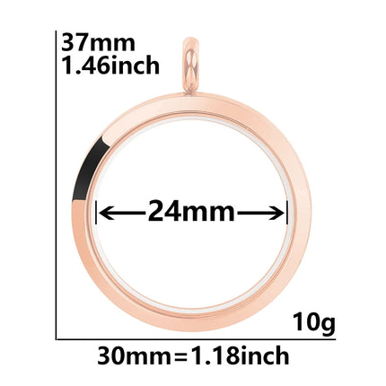 1Pc Stainless Steel Openable Glass Coin Bezel Cremation Urn Locket Pendant Round Reliquary Picture Medaillon кулон Jewelry