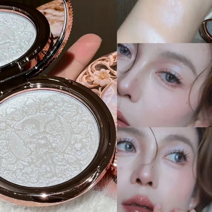 Diamond High gloss Highlighter Palette powder Natural Long-lasting Brighten Contour Radiant Skin Multi-Use Face Eye Cheek Makeup