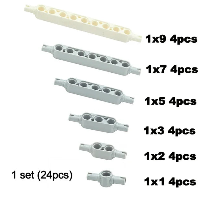 Compatible 32316 60483 Thick Hole Arm Beam Liftarm Set  Technical Creative Parts MOC Brick Car Truck Accessories Building Blocks
